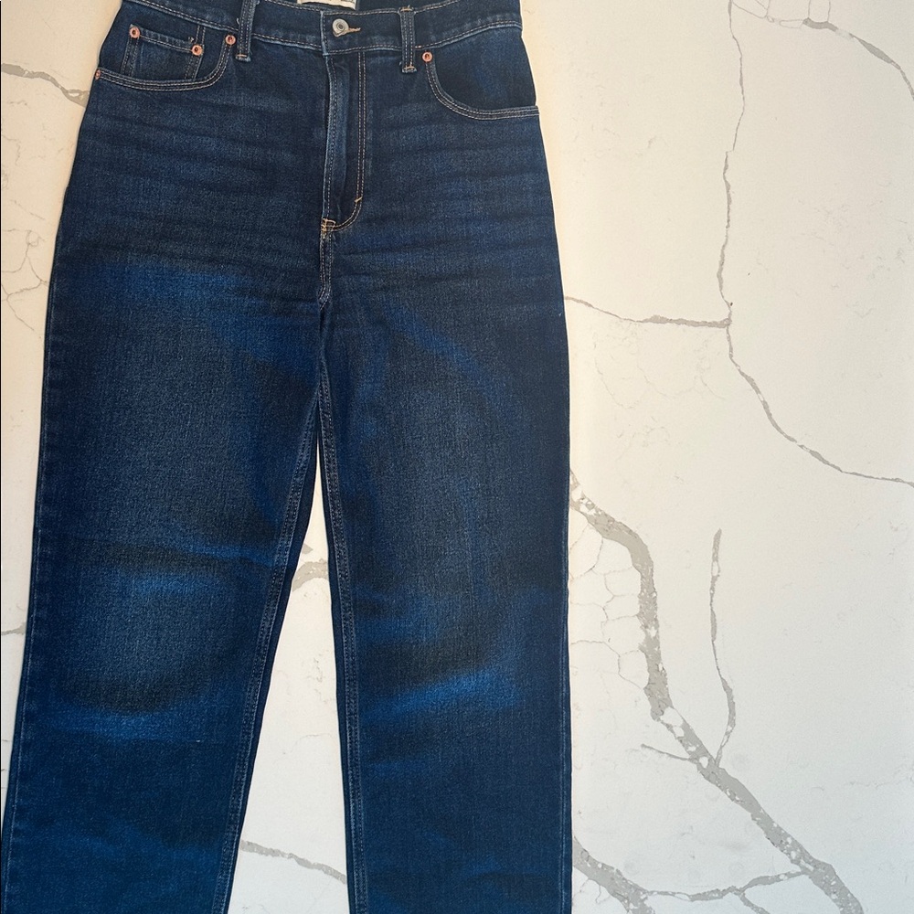 Abercrombie & Fitch Deep Indigo Jeans